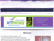 Tablet Screenshot of louisianaarttherapy.org